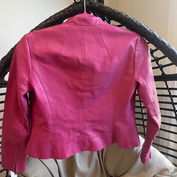 leather moto jacket - Picture 3 of 3